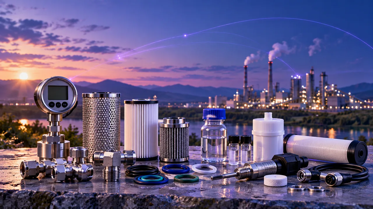 Industrial components and spare-parts servicing